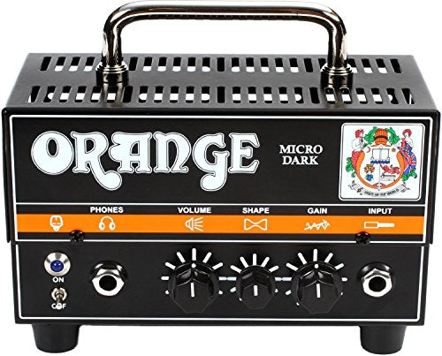 Orange Micro Dark Terror Hybrid Amp Head Mini Stack Combo w/ Cabinet and Speaker Cable, Black