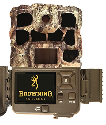 Browning BTC-7-4K-EDGE Recon Force 4K Edge Outdoor Trail Camera Bundle with Blucoil 32GB SDHC Card, 6.5-FT Combination Cable Lock, 4 AA Batteries, 5X Cable Ties, and VidPro USB 2.0 Card Reader