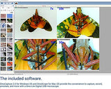 Dino-Lite USB Handheld Digital Microscope, 10x-220x Magnification 0.3MP/1.3MP/5.0MP True Resolution, Windows/Mac Software Included