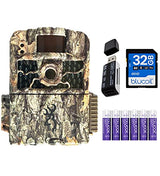 Browning BTC-5HD-MAX Strike Force HD Max Trail Camera with 1600p x 900p Video Capture Resolution for Outdoor Surveillance Bundle with Blucoil 32GB SDHC Card, 6 AA Batteries, and VidPro Card Reader