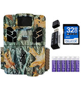 Browning BTC-6HDPX Dark Ops HD Pro X Trail Camera for Outdoor Surveillance (Camo) Bundle with Blucoil 32GB SDHC Memory Card, 6 AA Batteries, and VidPro USB 2.0 Card Reader
