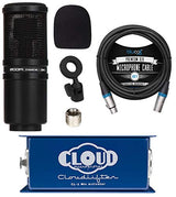 Cloud Microphones Cloud Lifter CL-1 Mic Activator Bundle with Zoom ZDM-1 Dynamic Microphone for Podcasts/Broadcasts/Music Recording, and Blucoil 10-FT Balanced XLR Cable