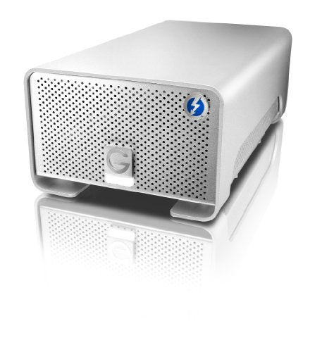 G-Technology G-RAID Dual Thunderbolt Ports for Powerful Data Transfer, Silver