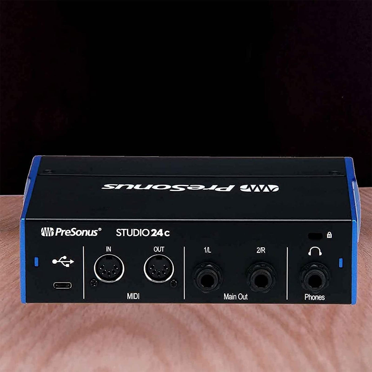 PreSonus Studio 24c 2x2 192 kHz USB Audio Interface for Windows/Mac Bundle with Studio One Artist Software Download, MXL 770 Condenser Microphone, Blucoil Boom Arm Plus Pop Filter and 10' XLR Cable