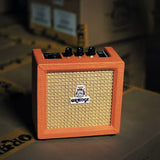 Orange Amps Crush Mini 3W Analogue Combo Amp for Guitars (Orange) Bundle with Blucoil Wireless Mic System, and Samson R21S Dynamic Microphone