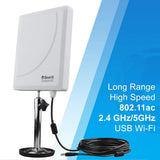 Bearifi BearExtender Outdoor AC 802.11ac Dual Band 2.4/5 GHz High Power USB Wi-Fi Extender Antenna PCs