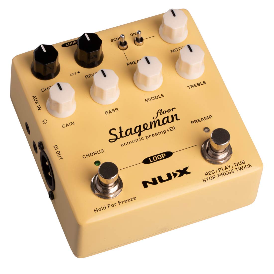 NuX Stageman Floor Acoustic Preamp and DI Pedal