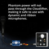 blucoil Cloud Microphones Cloud Lifter CL-Z Mic Activator with Vari-Z and Vari-HPF for Dynamic and Ribbon Mics Bundle 10-FT Balanced XLR Cable and 5-Pack of Reusable Cable Ties