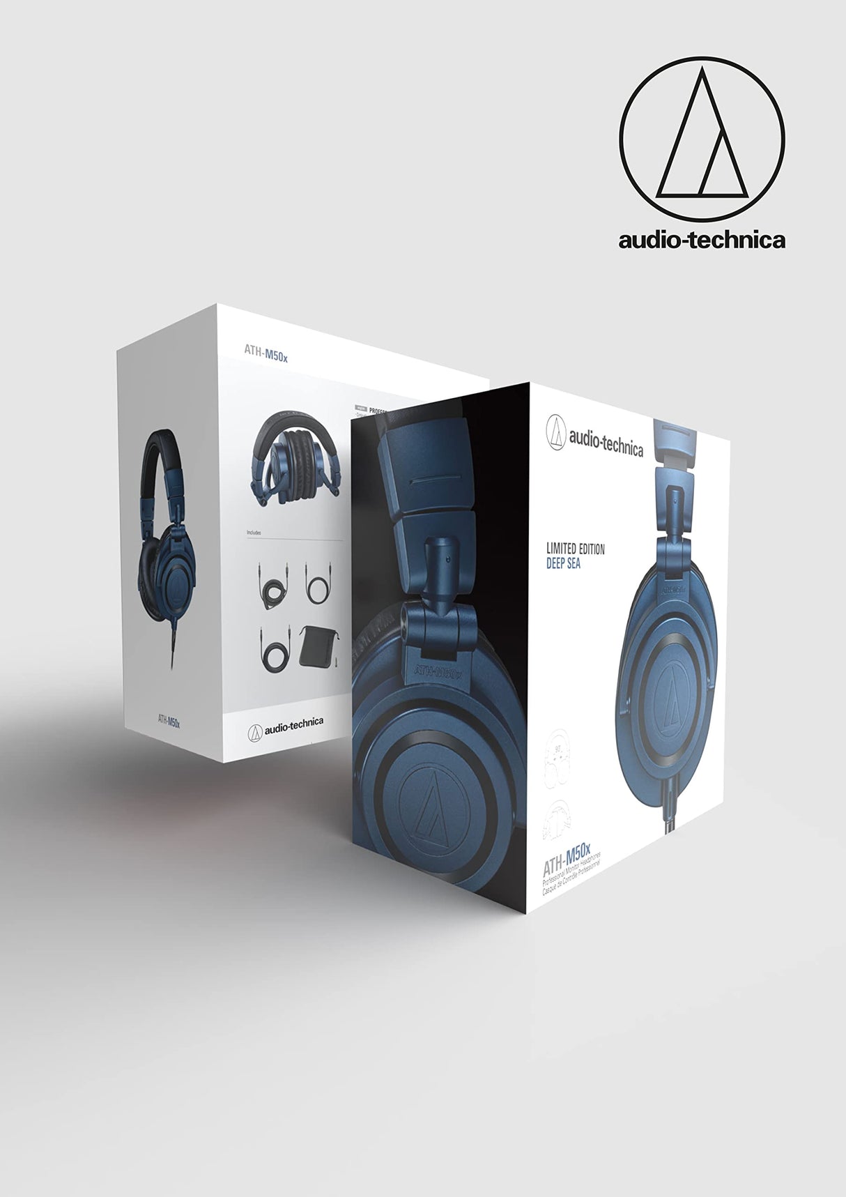 Audio-Technica ATH-M50xDS Closed-Back Studio Monitoring Headphones - Deep Sea Blue, Limited Edition