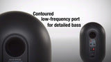 JBL 1 Series 104-BT Compact Desktop Reference Monitors with Bluetooth (Pair) Bundle with Audio Technica AT2020 Condenser Microphone, Blucoil 10-FT Balanced XLR Cable, and Boom Arm Plus Pop Filter