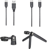 Audio-Technica ATR2500x-USB Cardioid Condenser Microphone (ATR Series) for Windows and Mac Bundle with Blucoil Pop Filter, 6" Dimmable Selfie Ring Light, USB-A Mini Hub, and 3' USB Extension Cable