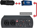 Cloud Microphones Cloud Lifter CL-1 Mic Activator for Passive Dynamic and Ribbon Mics Bundle with Samson R21S Dynamic Microphone, SR350 Over-Ear Stereo Headphones, and Blucoil 10' XLR Cable