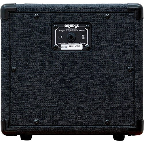 Orange Amps PPC108 1x8 Closed Back Speaker Cabinet, Black Bundle with Blucoil Wireless Mic System, and Samson R21S Dynamic Microphone