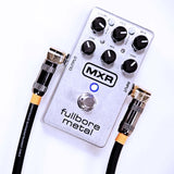 MXR M116 Fullbore Metal Distortion Pedal with 3-Band EQ for Electric Guitars Bundle with Blucoil Slim 9V Power Supply AC Adapter, 2-Pack of Pedal Patch Cables, and 4-Pack of Celluloid Guitar Picks