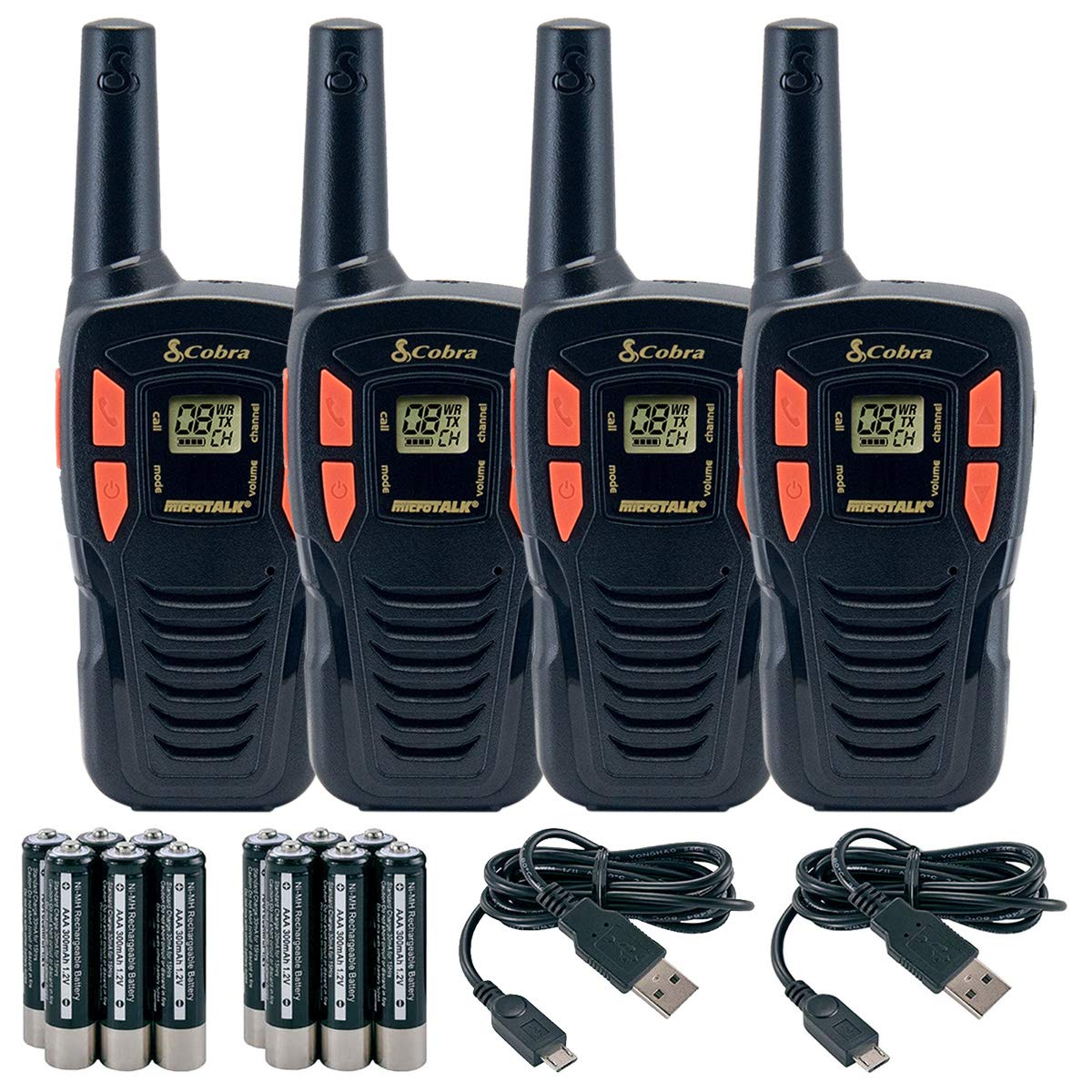 Cobra CXT195-4 16 Mile Walkie Talkies (4 Pack)