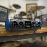PreSonus Studio 24c 2x2 192 kHz USB Audio Interface for Windows/Mac Bundle with Studio One Artist Software Download, MXL 770 Condenser Microphone, Blucoil Boom Arm Plus Pop Filter and 10' XLR Cable