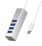 Blucoil USB-C Mini Hub with 1 x Micro-USB and 4 x USB 3.0 Expansion Ports - Compatible with Apple MacBook/MacBook Pro/iMac/iMac Pro, Google Pixel Chromebook, Samsung, Windows, Linux PC, and More