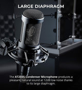 Studio 26c 2x4, 192 kHz, USB Audio Interface for Mac and Windows Bundle with Audio Technica AT2035 Condenser Microphone, Blucoil 10-FT Balanced XLR Cable, and Boom Arm Plus Pop Filter