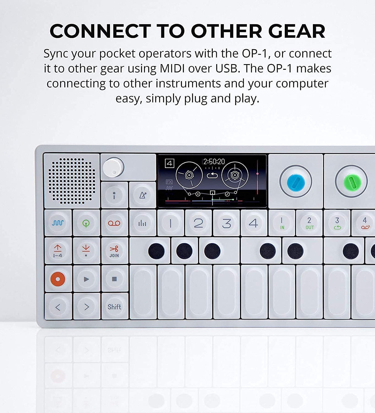 teenage engineering OP-1 Portable Synthesizer, Sampler, and Controller with Built-In FM Radio and 4-Track Tape Recorder - 10 Year Anniversary