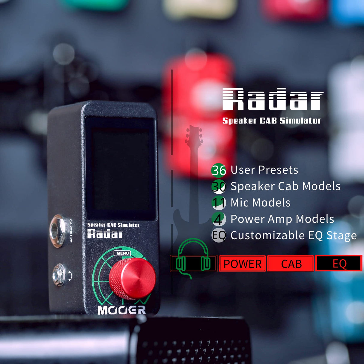 MOOER Radar Guitar Speaker CAB Simulator