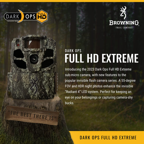 Browning Trail Cameras - Dark Ops Full HD Extreme - BTC-6FHDX - Game Camera, Wildlife Motion-Activated Camera