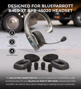 Blucoil EPMC-B450XTNEW Replacement Ear Pad Cushions and Microphone Windscreens Kit for Blueparrott B450-XTNEW Headset