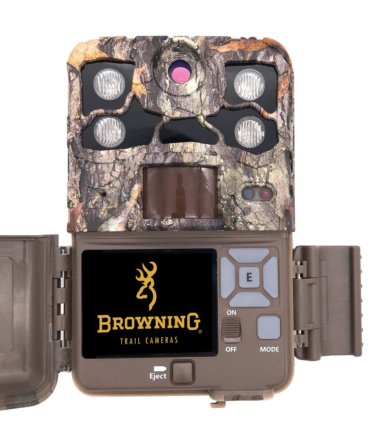 Browning BTC-7E-HP4 Recon Force Elite HP4 Trail Cameras for Outdoor Surveillance (2-Pack) Bundle with Blucoil 32GB SDHC Cards (2-Pack), 6.5' Cable Lock, 6 AA Batteries, and VidPro Card Reader