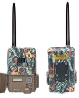 Browning BTC-DWPS-ATT Defender Wireless Pro Scout Cellular Outdoor Trail Cameras - AT&T (2-Pack) Bundle with Blucoil 32GB SDHC Cards (2-Pack), 6.5' Cable Lock, 6 AA Batteries, and VidPro Card Reader