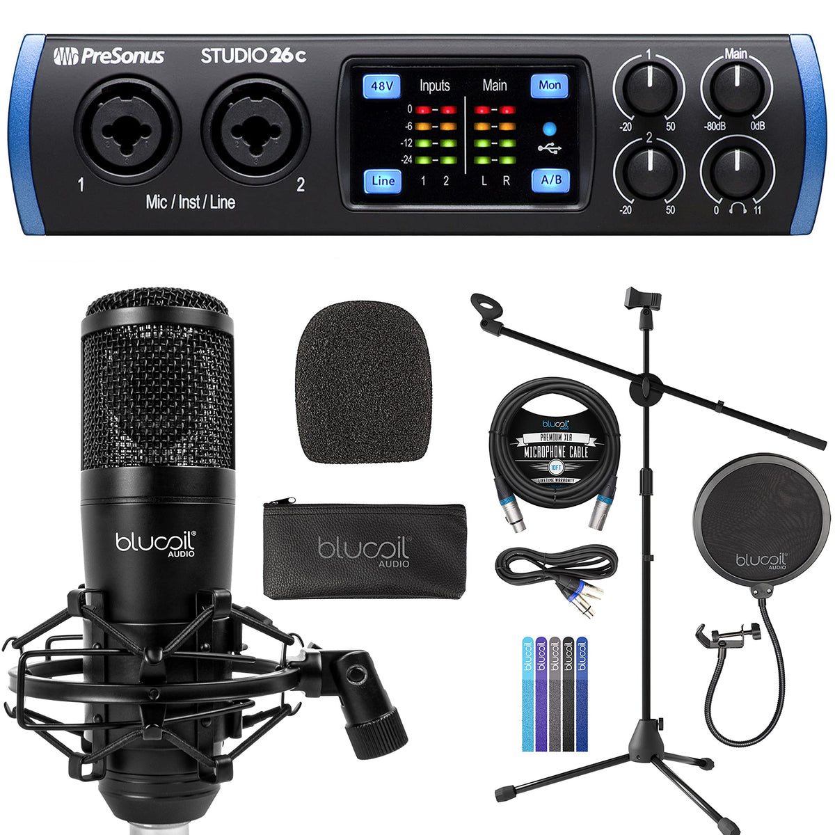 PreSonus Studio 26c 2x4, 192 kHz, USB Audio Interface with Studio One ...