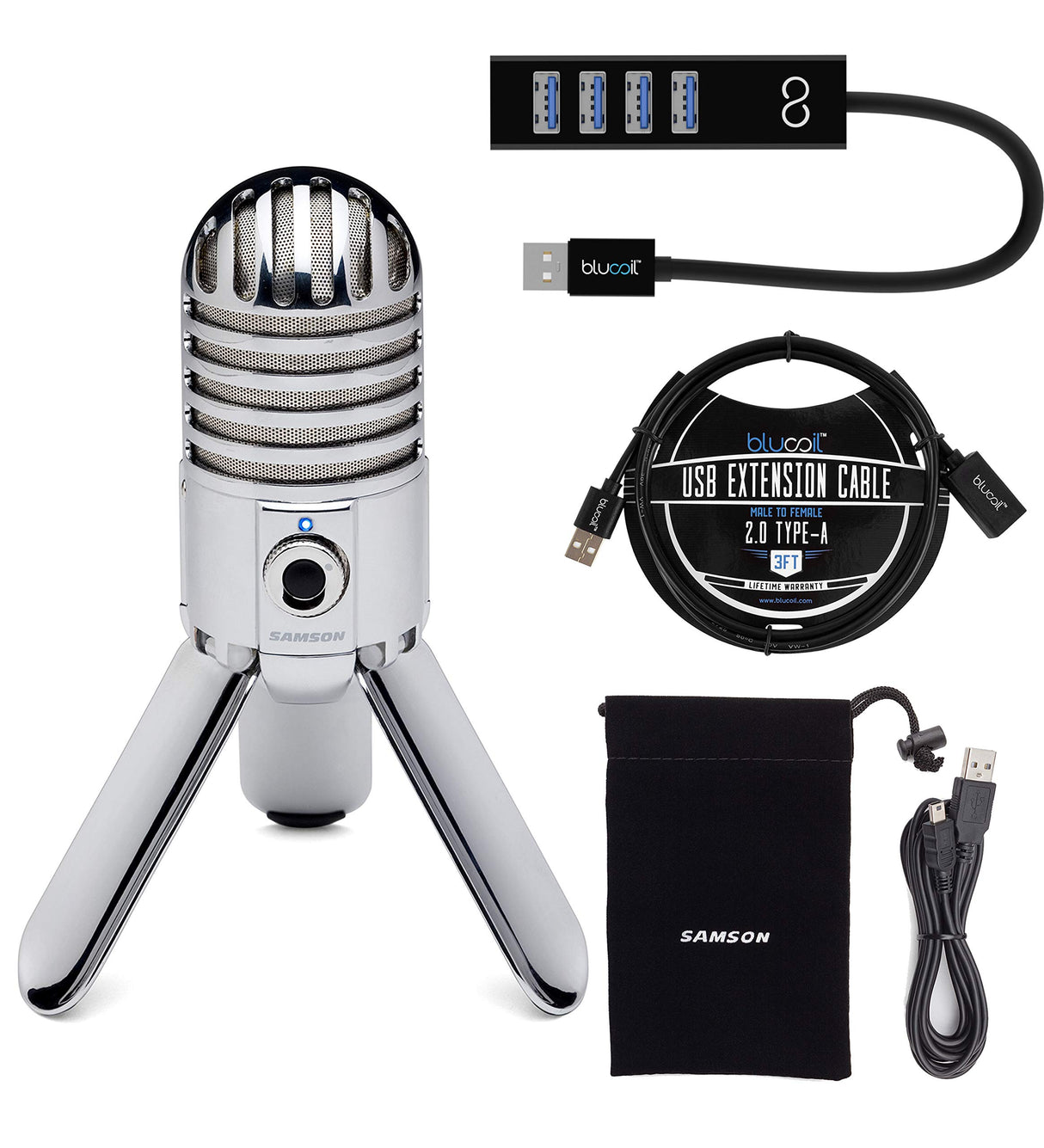 Samson Meteor Mic USB Studio Condenser Microphone with Mute Switch for – My  Store, image size:1214x1335