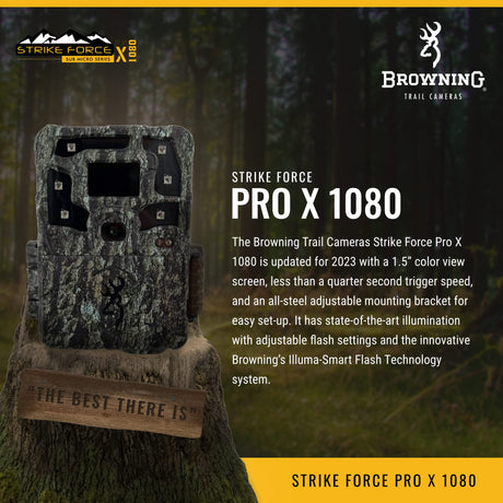 Browning Trail Cameras - Strike Force Pro X 1080 - BTC-5PX-1080 - Game Camera, Wildlife Motion-Activated Camera