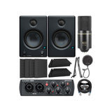 PreSonus Eris E4.5 2-Way 4.5" Near Field Studio Monitor Bundle with AudioBox USB 96 Audio Interface, MXL 770 Microphone, Blucoil Isolation Pads, Boom Arm Plus Pop Filter, Acoustic Wedges and XLR Cable