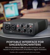 PreSonus AudioBox Studio Ultimate Bundle 25th Anniversary Edition with Studio Monitors and Studio One Artist, Blucoil Adjustable Mic Stand, Pop Filter Windscreen, and 2-Pack of Acoustic Isolation Pads