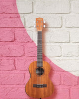 Kala KA-15T Satin Mahogany Tenor Ukulele with Rosewood Fretwood, Aquila Super Nylgut Strings, and Downloadable Kala App Bundle with Blucoil Ukulele Accessories Kit