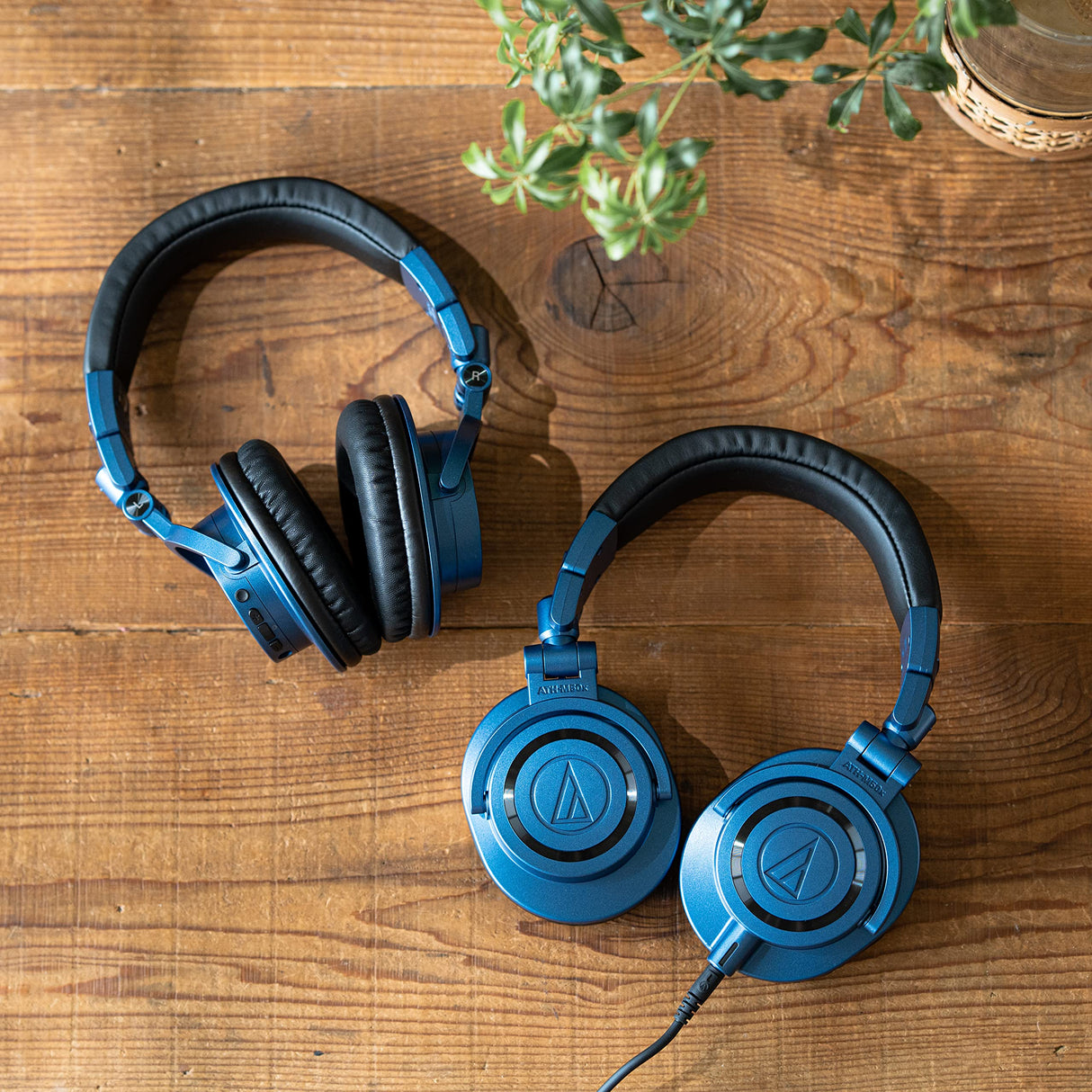 Audio-Technica ATH-M50xDS Closed-Back Studio Monitoring Headphones - Deep Sea Blue, Limited Edition