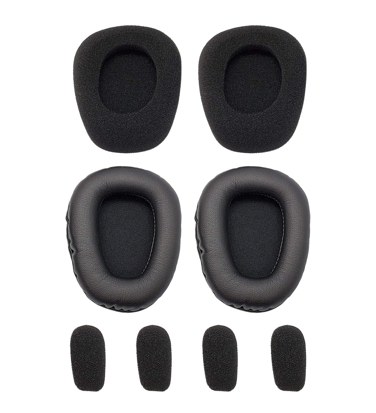 Blucoil EPMC-B550XT Replacement Ear Pad Cushions and Microphone Windscreens Kit for Blueparrott B550-XT Headset