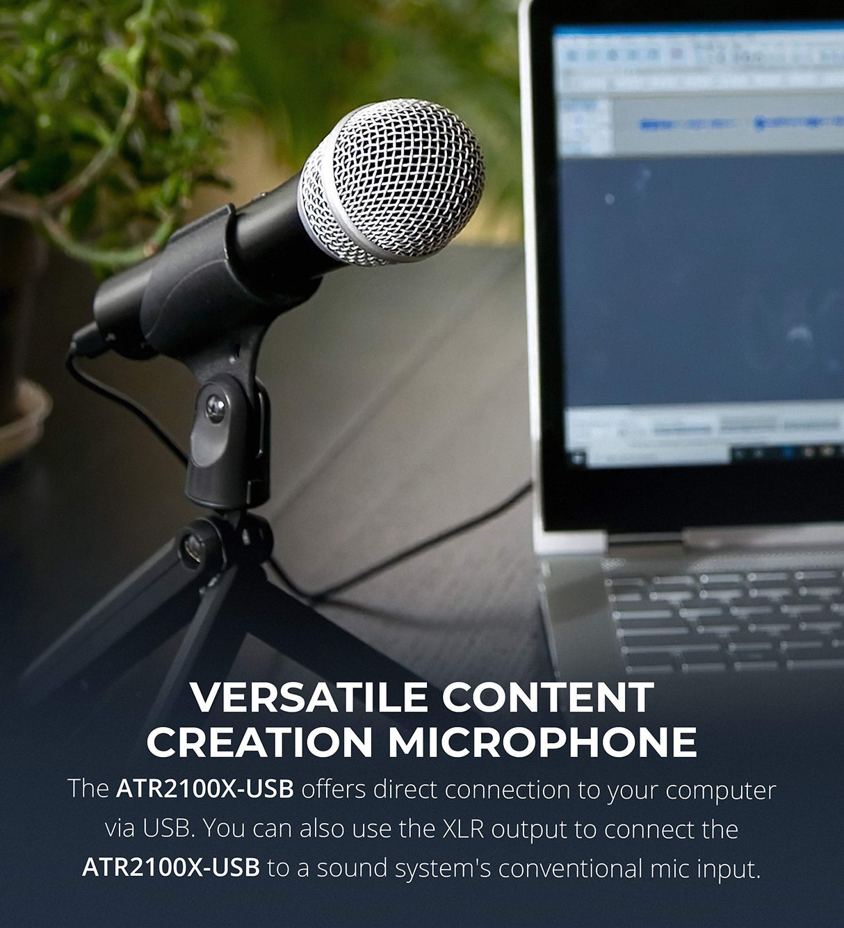 PreSonus AudioBox USB 96 25th Anniversary Audio Interface Bundle with Audio-Technica ATR2100X-USB Microphone, MediaOne M30 Monitors, Blucoil Boom Arm Plus Pop Filter, 2x Isolation Pads & 10' XLR Cable